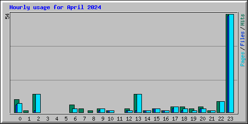 Hourly usage for April 2024