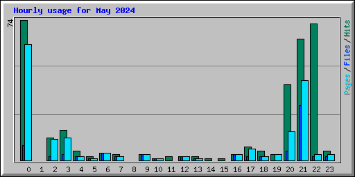 Hourly usage for May 2024