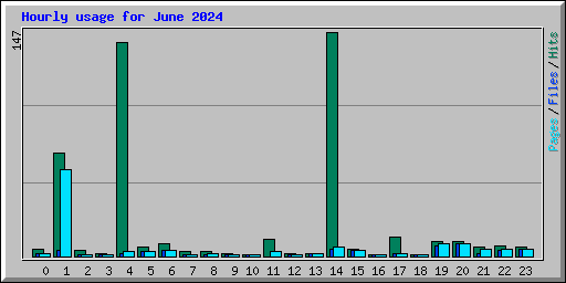 Hourly usage for June 2024