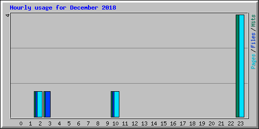 Hourly usage for December 2018
