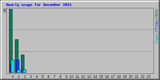 Hourly usage for December 2021
