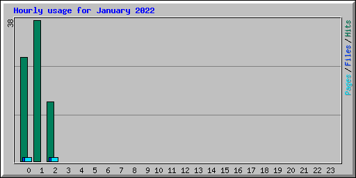 Hourly usage for January 2022
