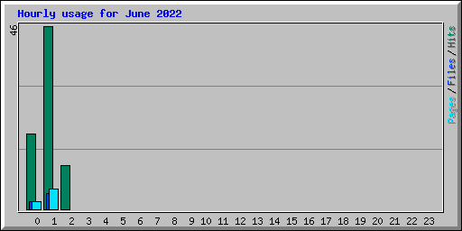 Hourly usage for June 2022