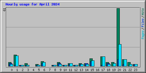 Hourly usage for April 2024