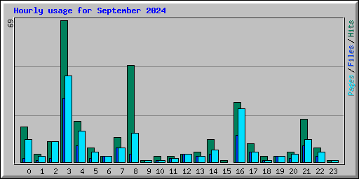 Hourly usage for September 2024