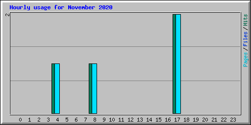 Hourly usage for November 2020