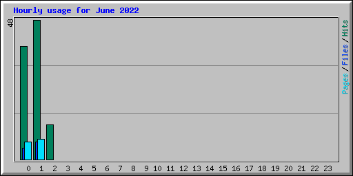 Hourly usage for June 2022