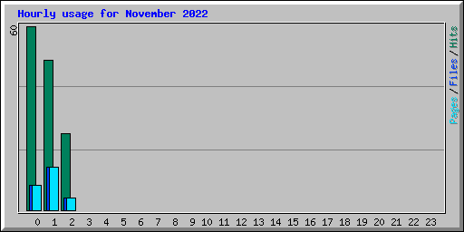 Hourly usage for November 2022