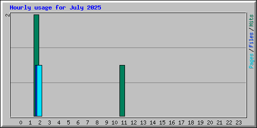 Hourly usage for July 2025