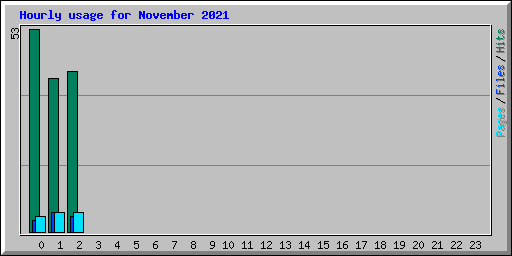 Hourly usage for November 2021