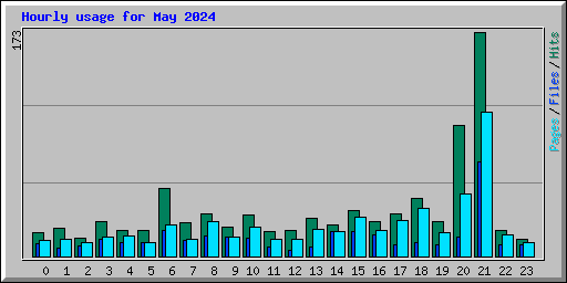 Hourly usage for May 2024