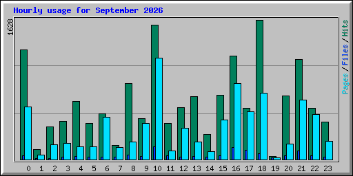 Hourly usage for September 2026